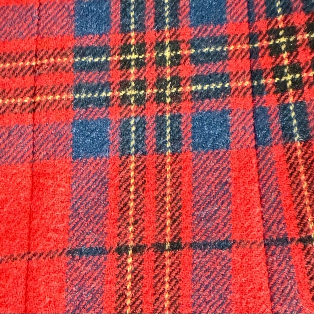 Vintage PENDELTON Red Tartan Wool Plaid Blazer Jacket Women’s Size 10 - Picture 5 of 11